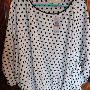 65% OFF Michael Kors polka dot blouse